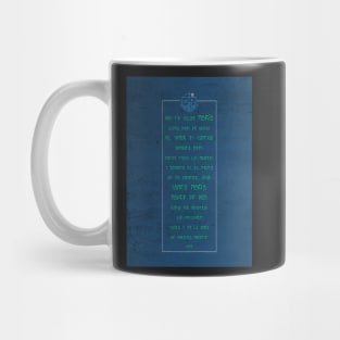 Hail Mary prayer in spanish digital illustration Mug